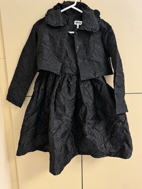 Girl's MOLO Black Cortney SS Dress and matching Jacket size 12